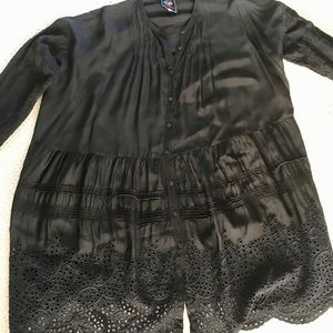 Johnny Was black blouse